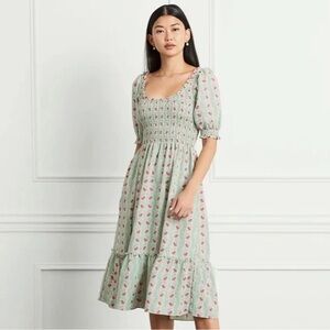 Hill House Louisa Nap Dress in Trailing Vines (m)
